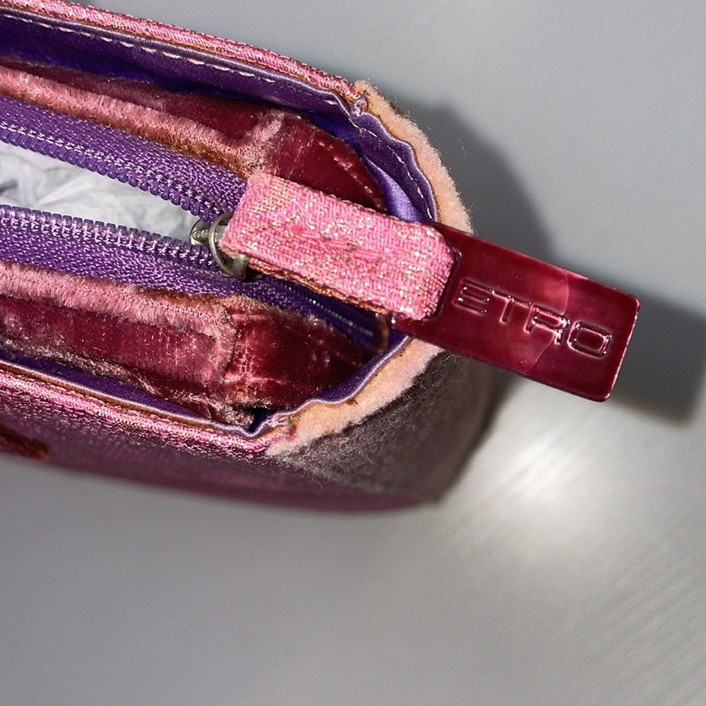 Etro pink paisley shoulder tote bag - Picture 3 of 10